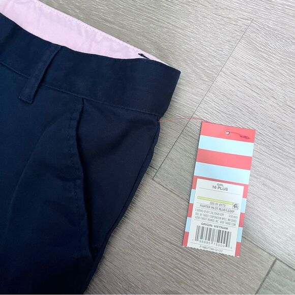 Cat & Jack Girls Navy Blue School Uniform Straight Leg Pants 16 Plus - Picture 5 of 8